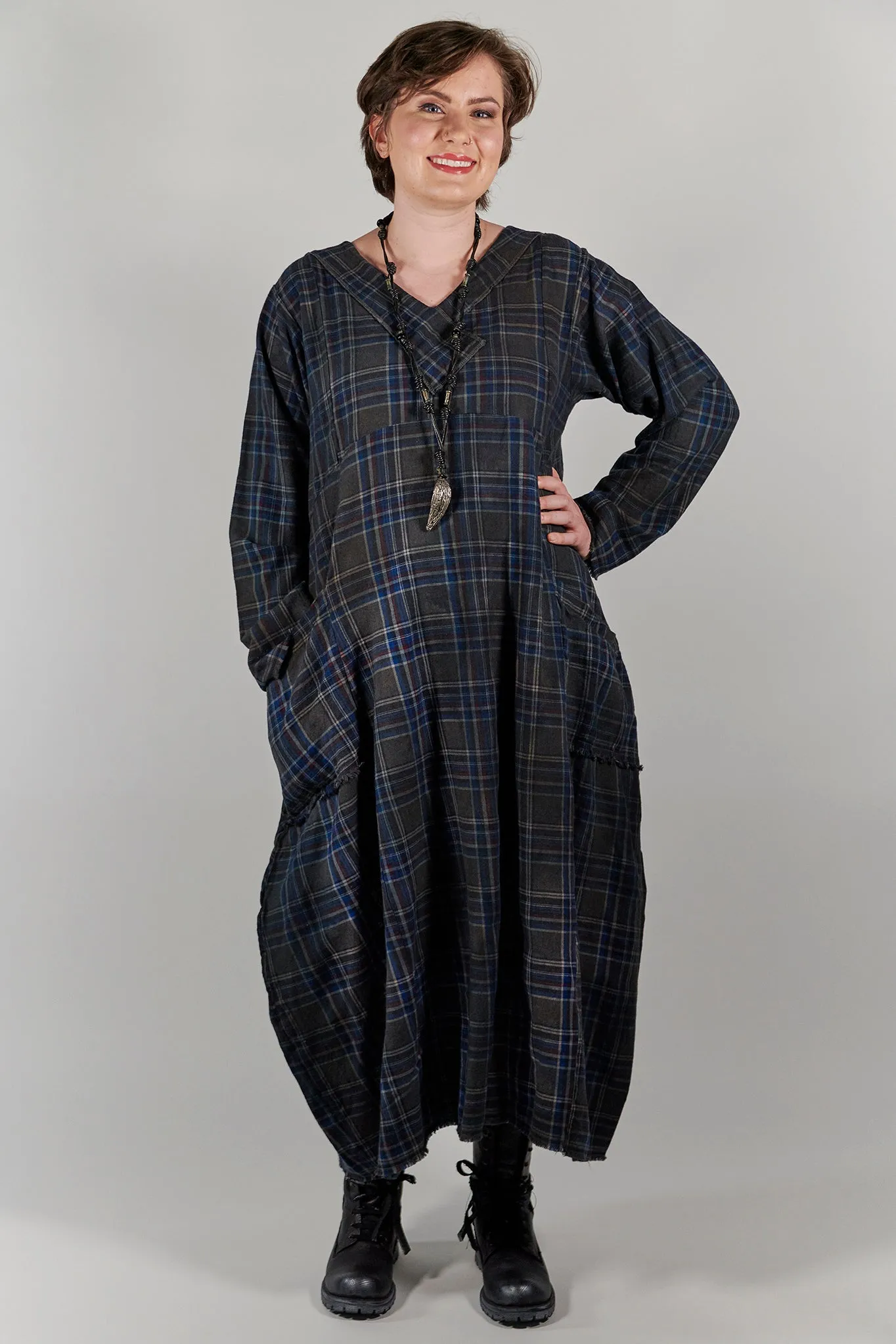 7208  Blue Moon Dress - Blue Black