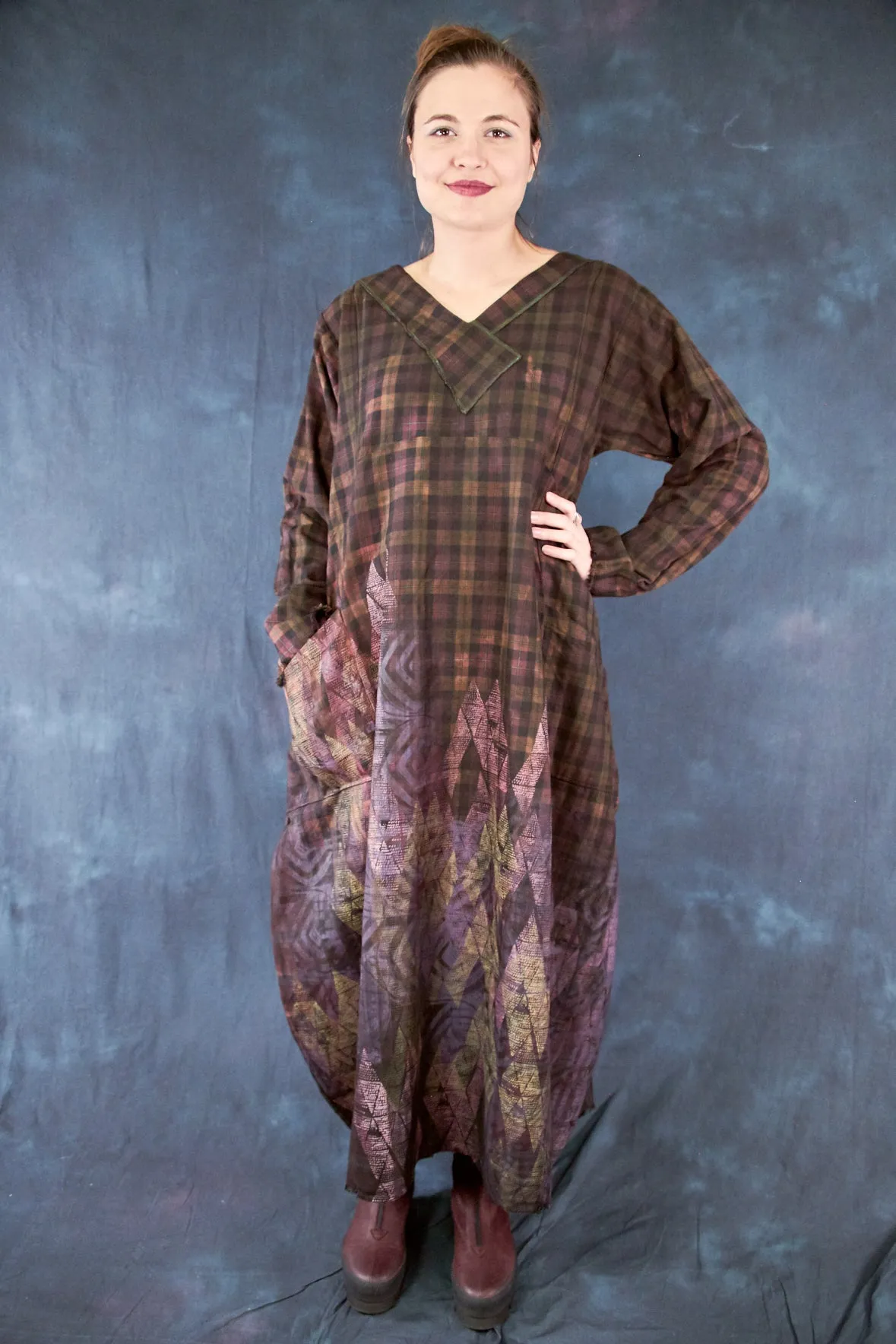 7208 Blue Moon Dress Desert Smoke Sunset Ombre-P