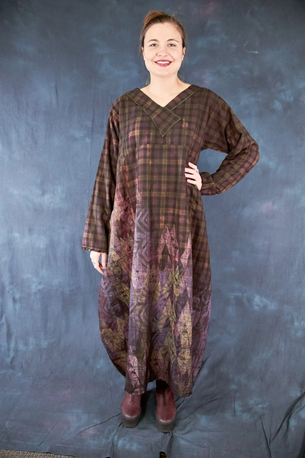 7208 Blue Moon Dress Desert Smoke Sunset Ombre-P