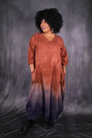 7208HD  Blue Moon Dress Terra Night Plum Ombre-U
