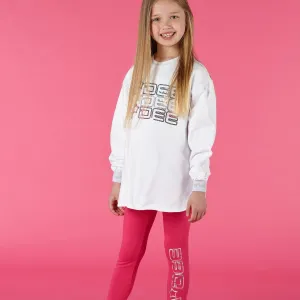 A DEE - Sherry Triple Logo Legging Set - White