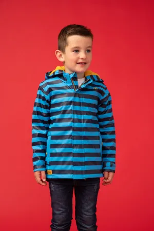 Adam Rubberised Coat - Eclipse Stripe