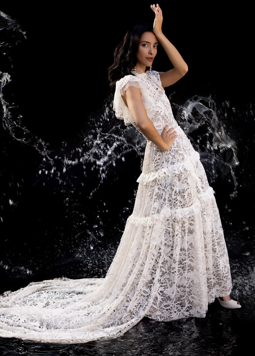 Allegra Impact Dress in Cream
