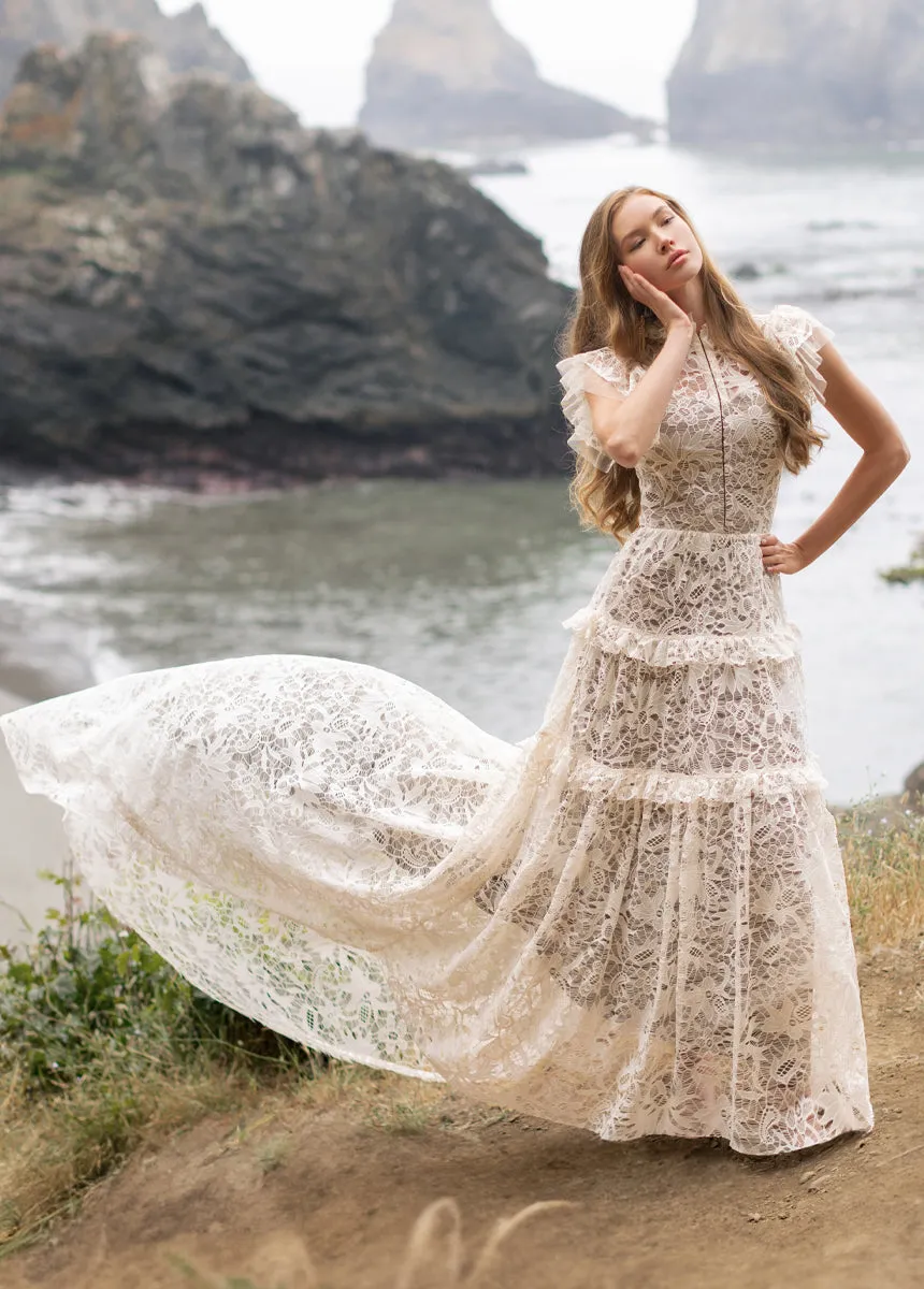 Allegra Impact Dress in Cream