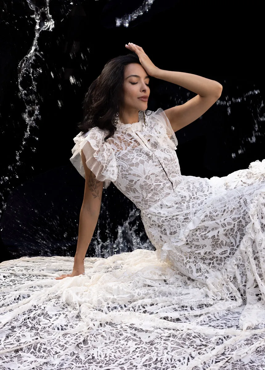 Allegra Impact Dress in Cream