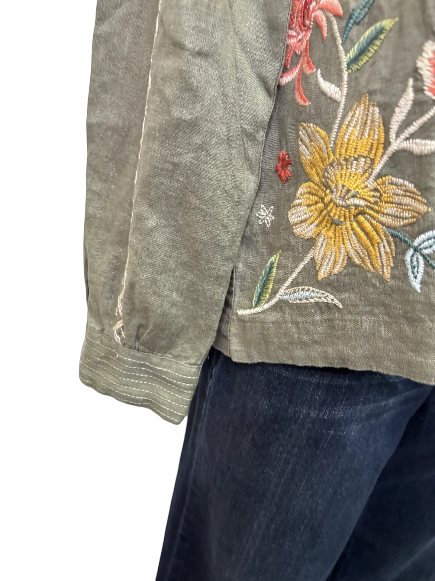 Andrean Relaxed Linen Jacket Tortoise