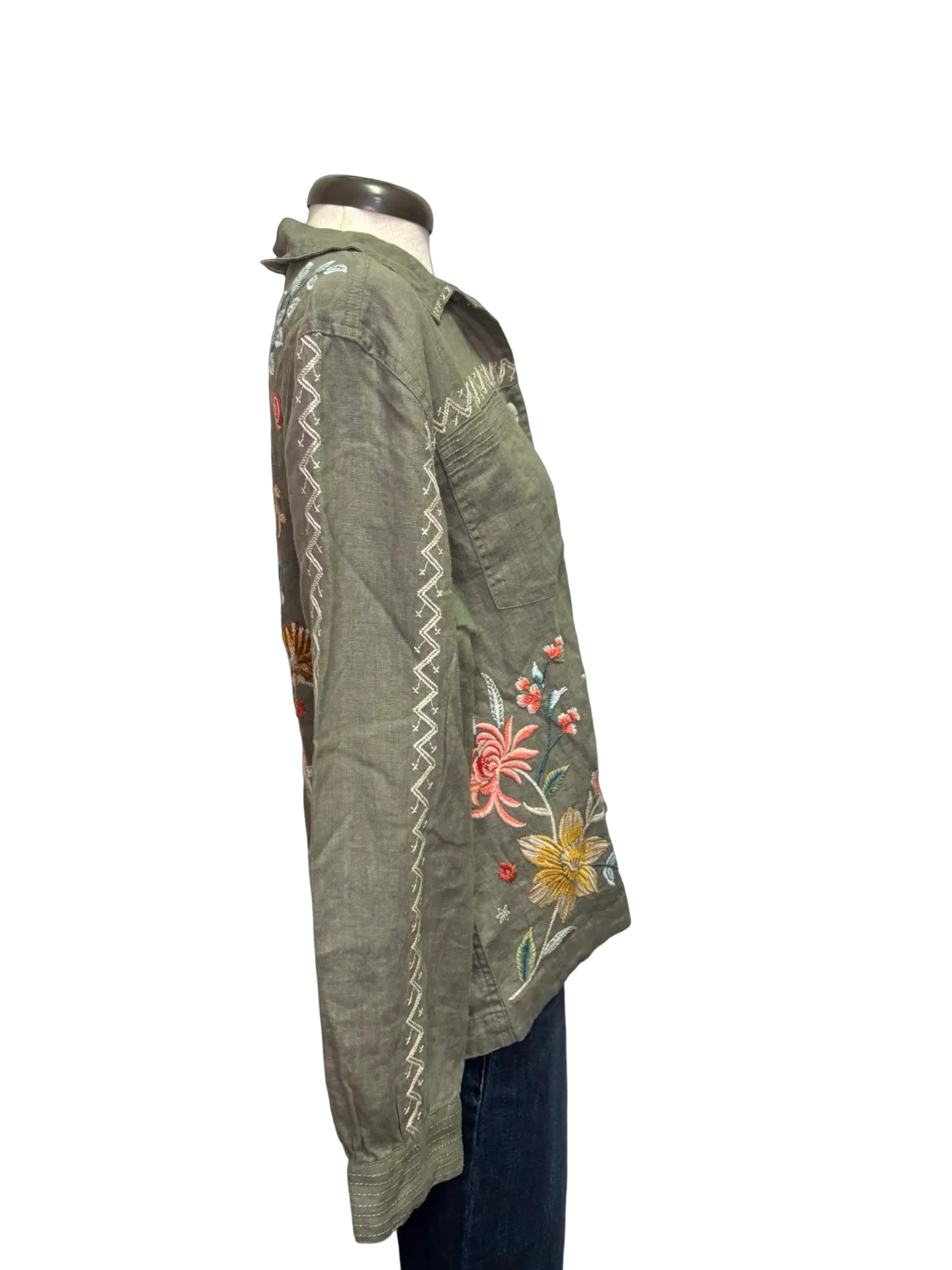 Andrean Relaxed Linen Jacket Tortoise
