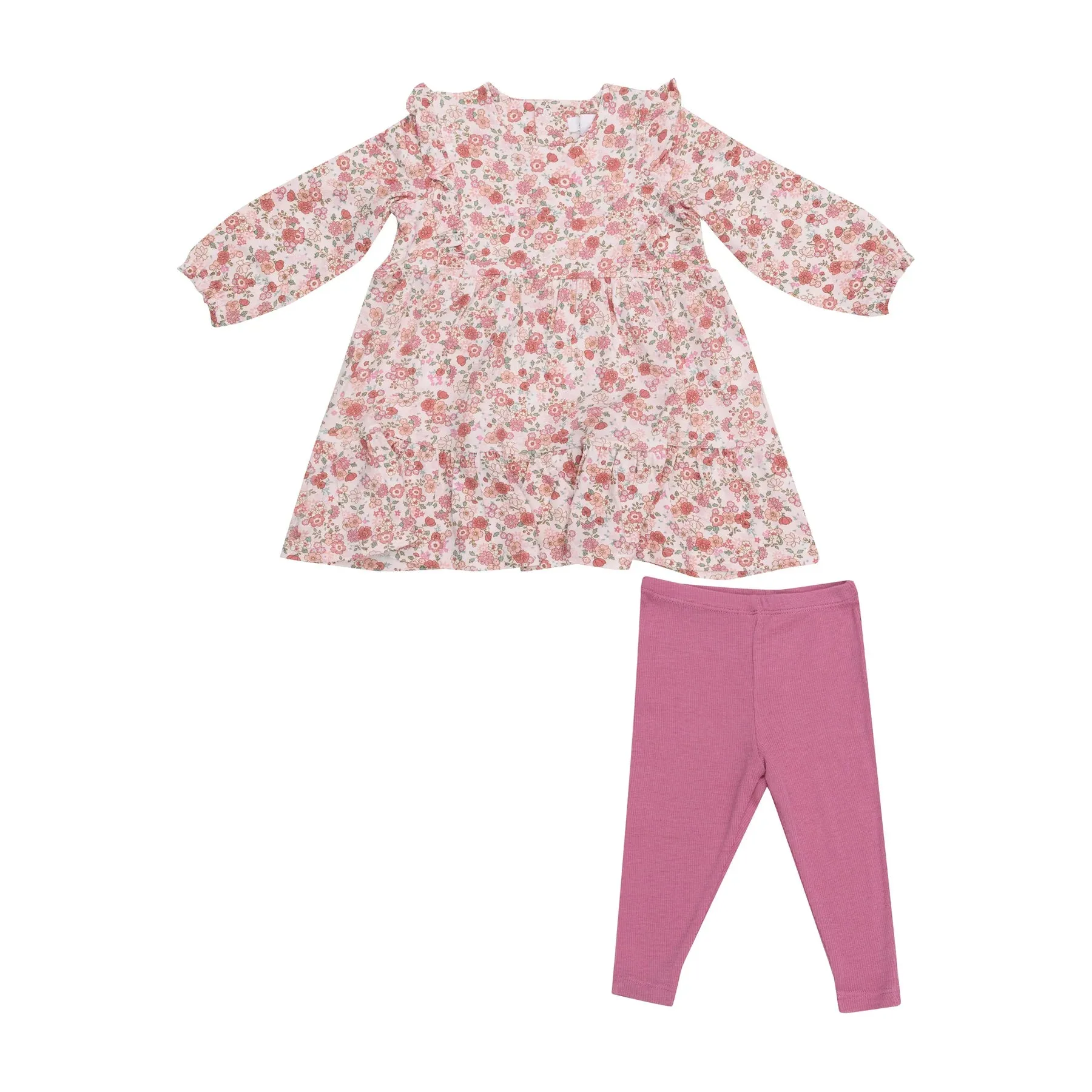 Angel Dear Pretty Calico Dress & Legging Set