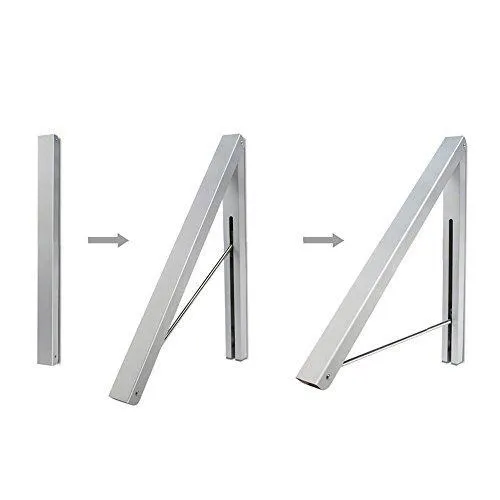 Anjuer Wall Mounted Drying Rack Clothes Hanger Folding Wall Coat Racks Aluminum Home Storage Organiser Space Savers