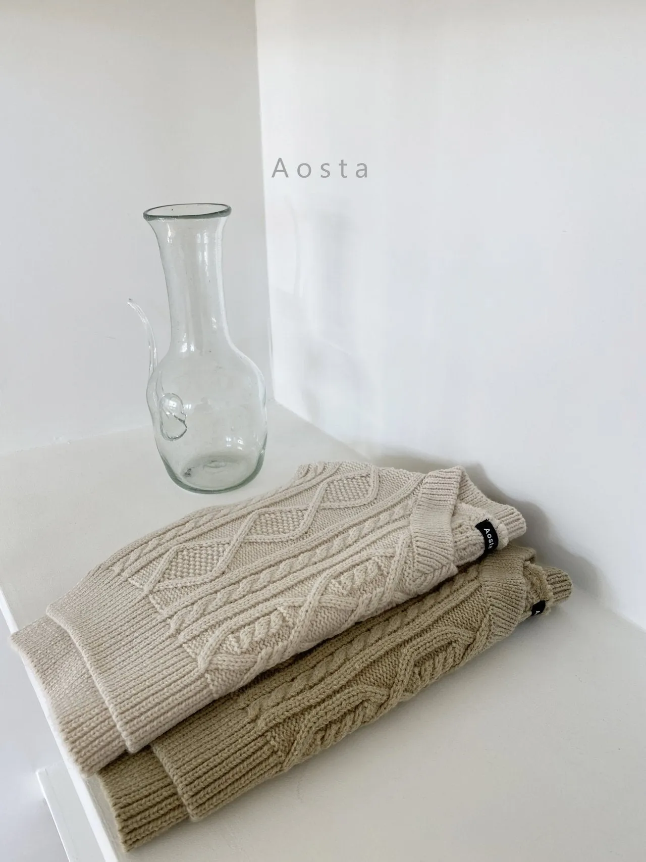 Aosta Tweed Knit Vest (3 colour options)