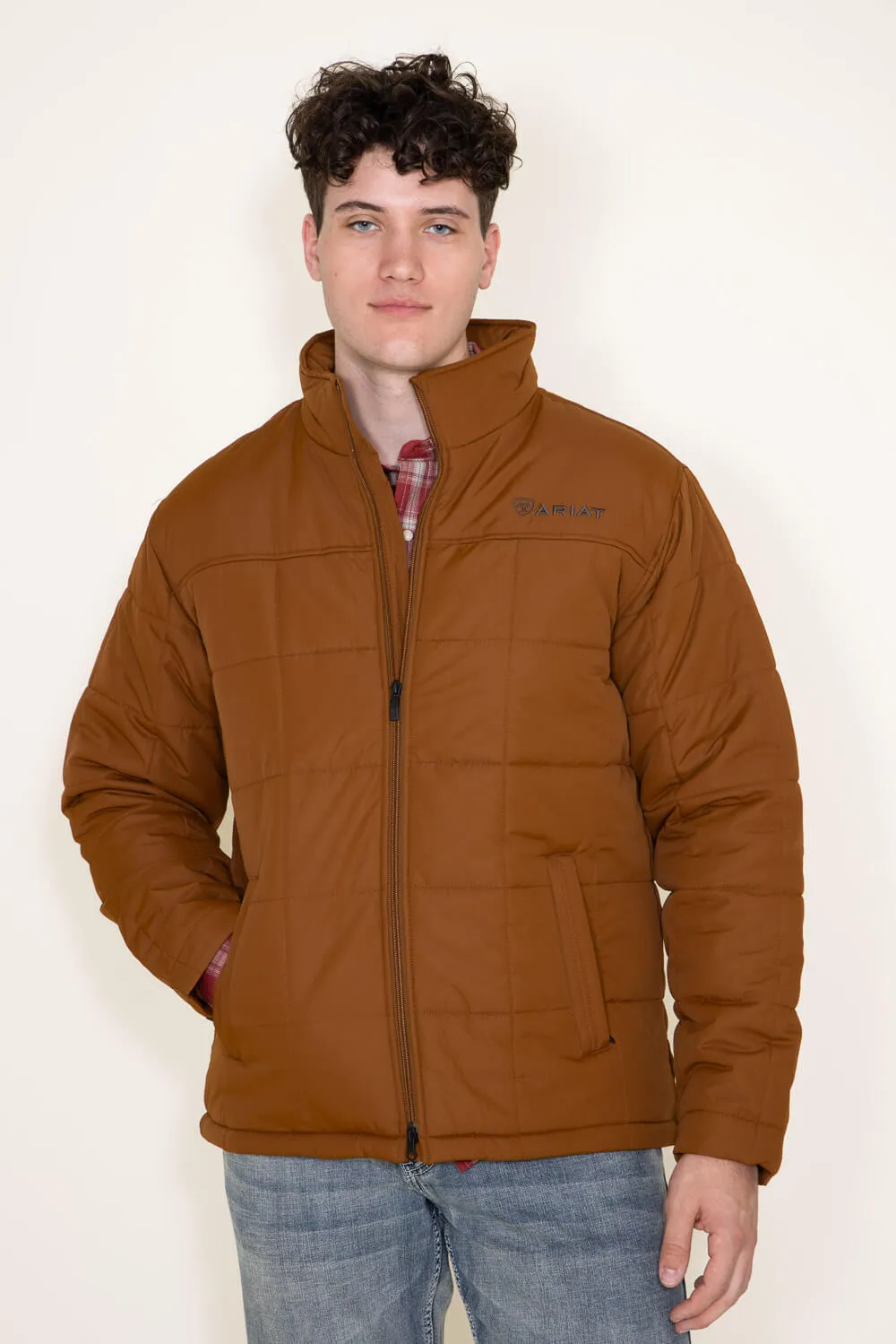 Ariat Crius Insulated Jacket for Men in Brown | 10046667-CHESTNUT