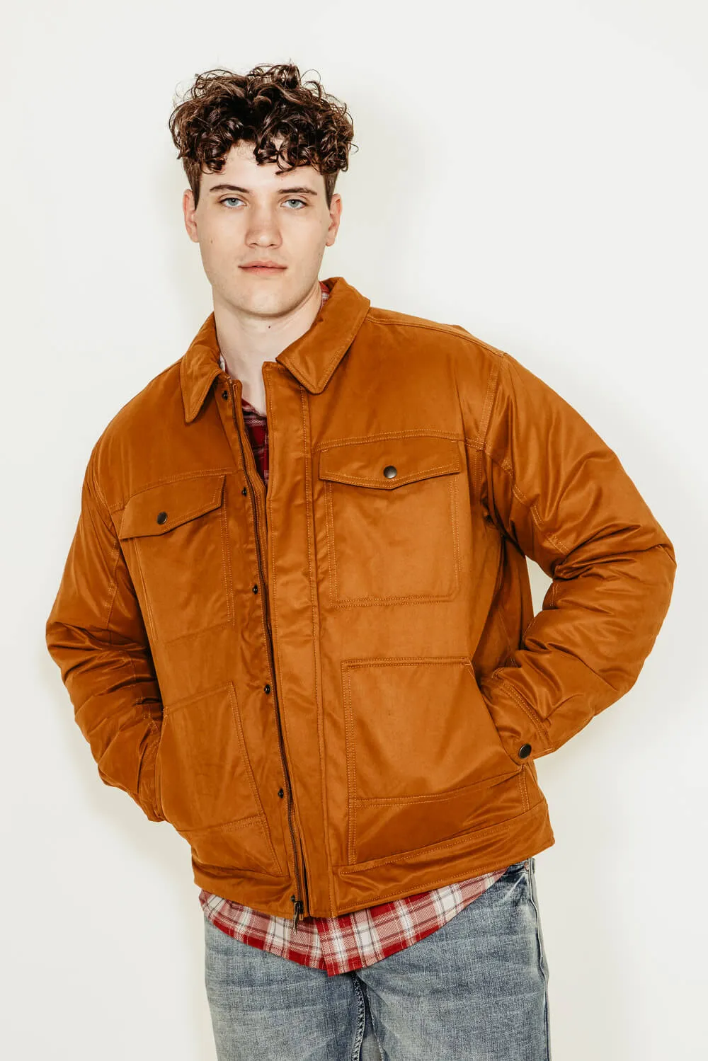 Ariat Grizzly Canvas Jacket for Men in Brown | 10046384-CHESTNUT