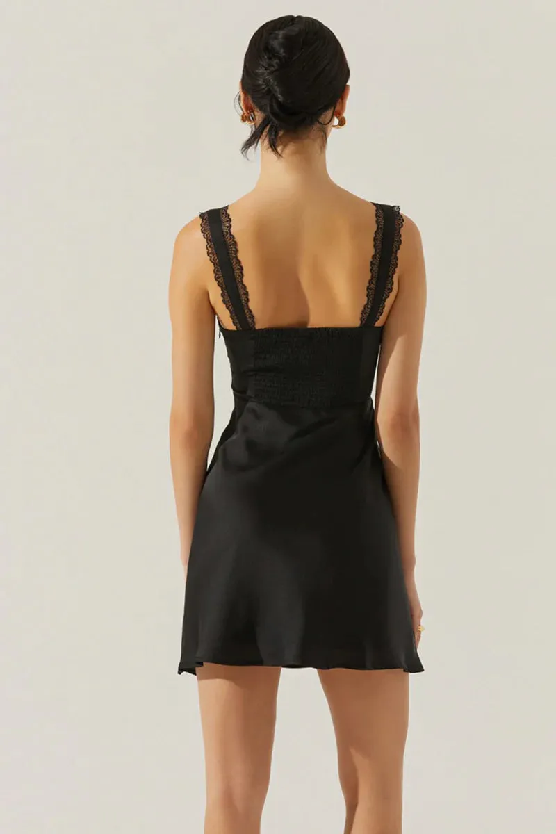 ASTR Alva Black Mini Dress