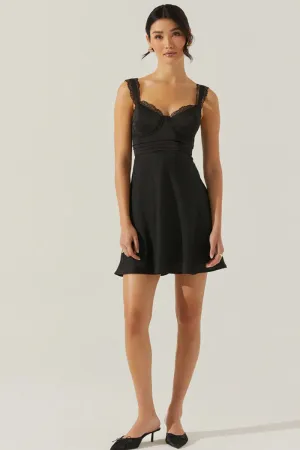 ASTR Alva Black Mini Dress