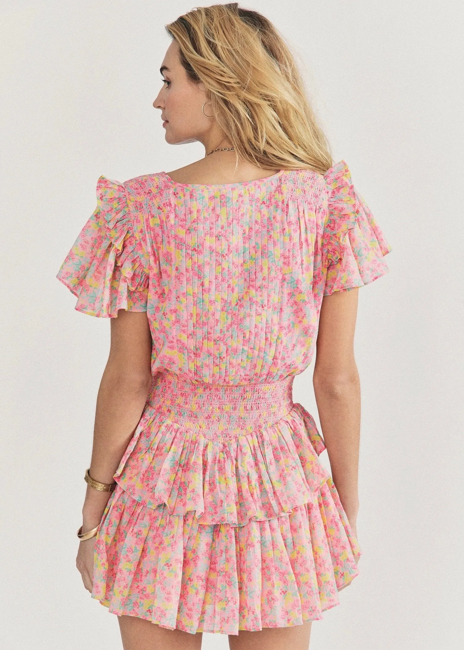 Audette Dress (Melon Punch)