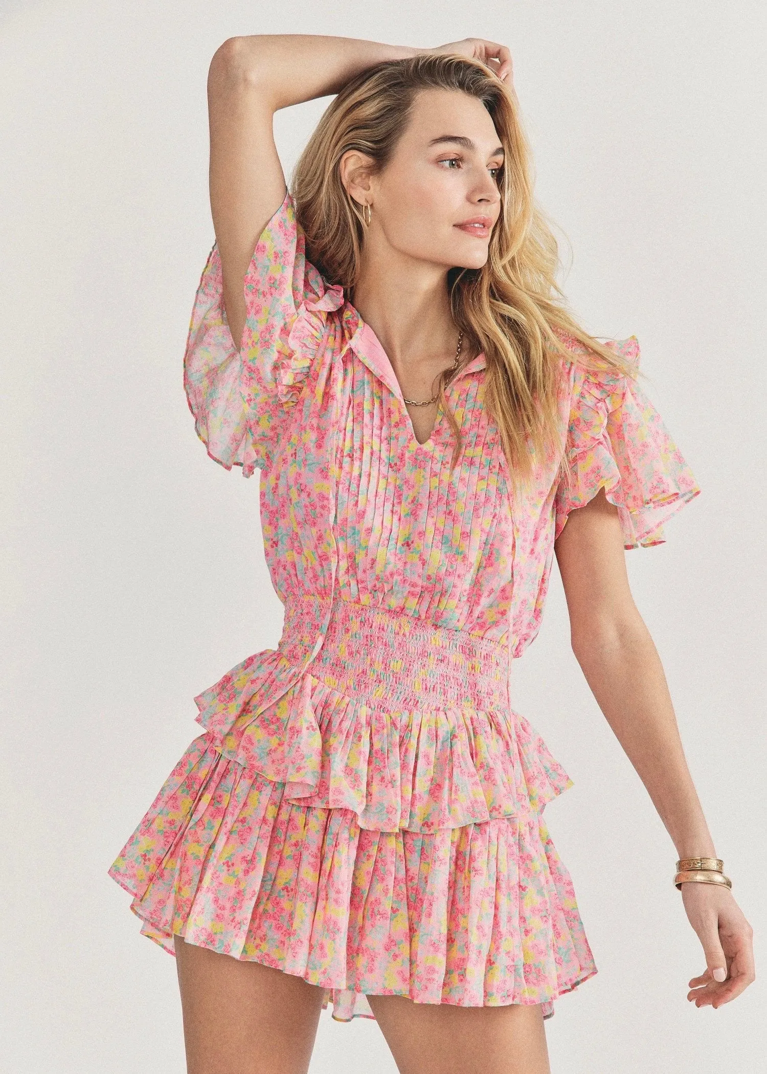 Audette Dress (Melon Punch)