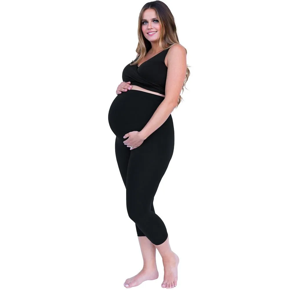 Belly Bandit Bump Support Capri Leggings (Black) - FINAL SALE