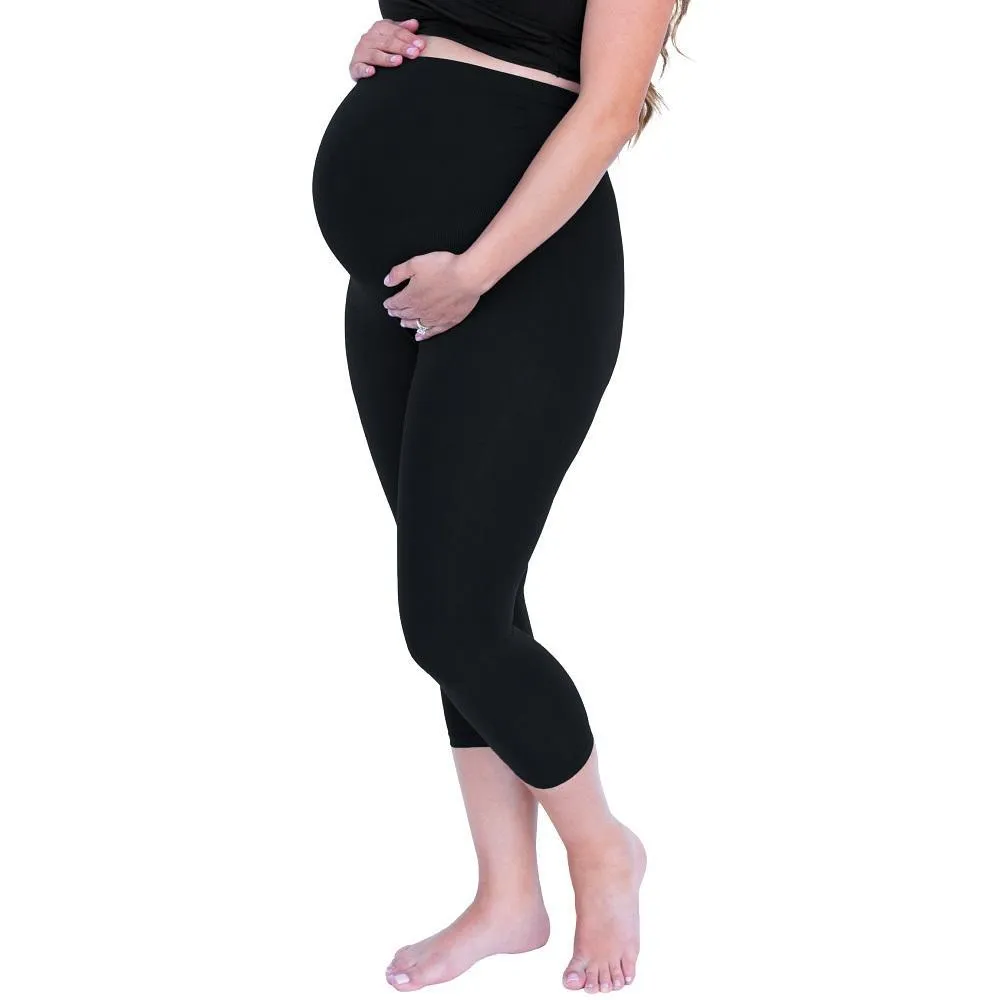 Belly Bandit Bump Support Capri Leggings (Black) - FINAL SALE
