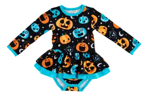 Birdie Bean Halloween Dex Teal and Orange Pumpkins Glow-in-the-Dark Birdie Twirl