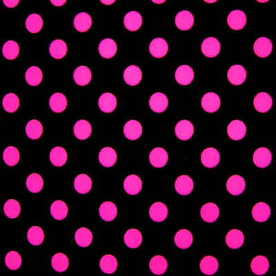 Black and Pink Dots Spandex Leggings