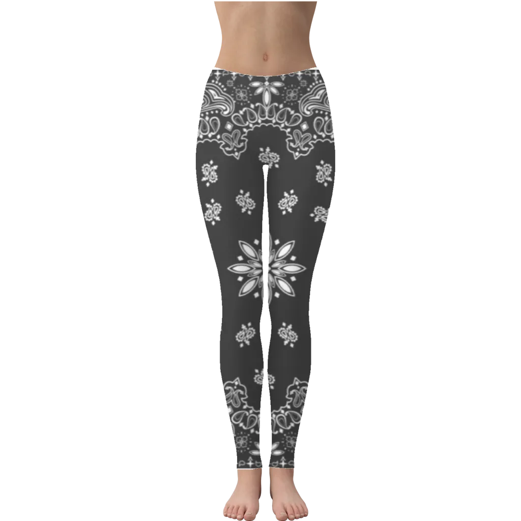 Black Classic Bandana Leggings