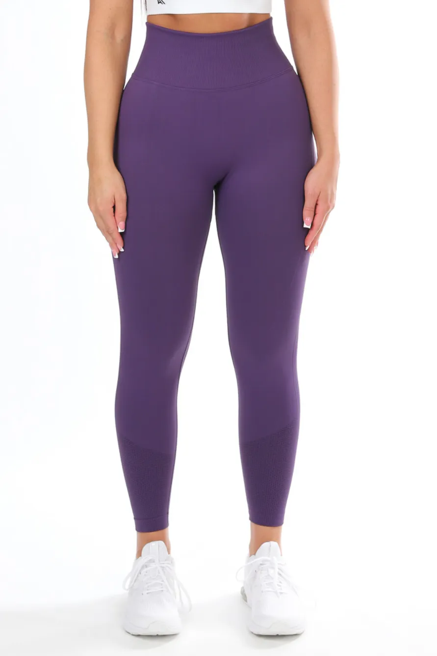 Blair Scrunch Bum Leggings Dark Purple
