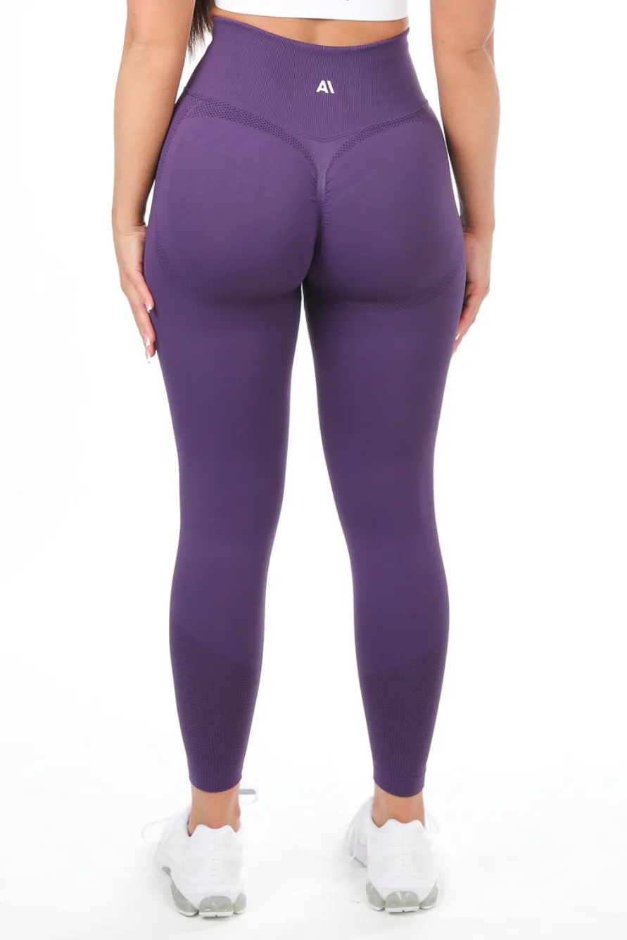 Blair Scrunch Bum Leggings Dark Purple