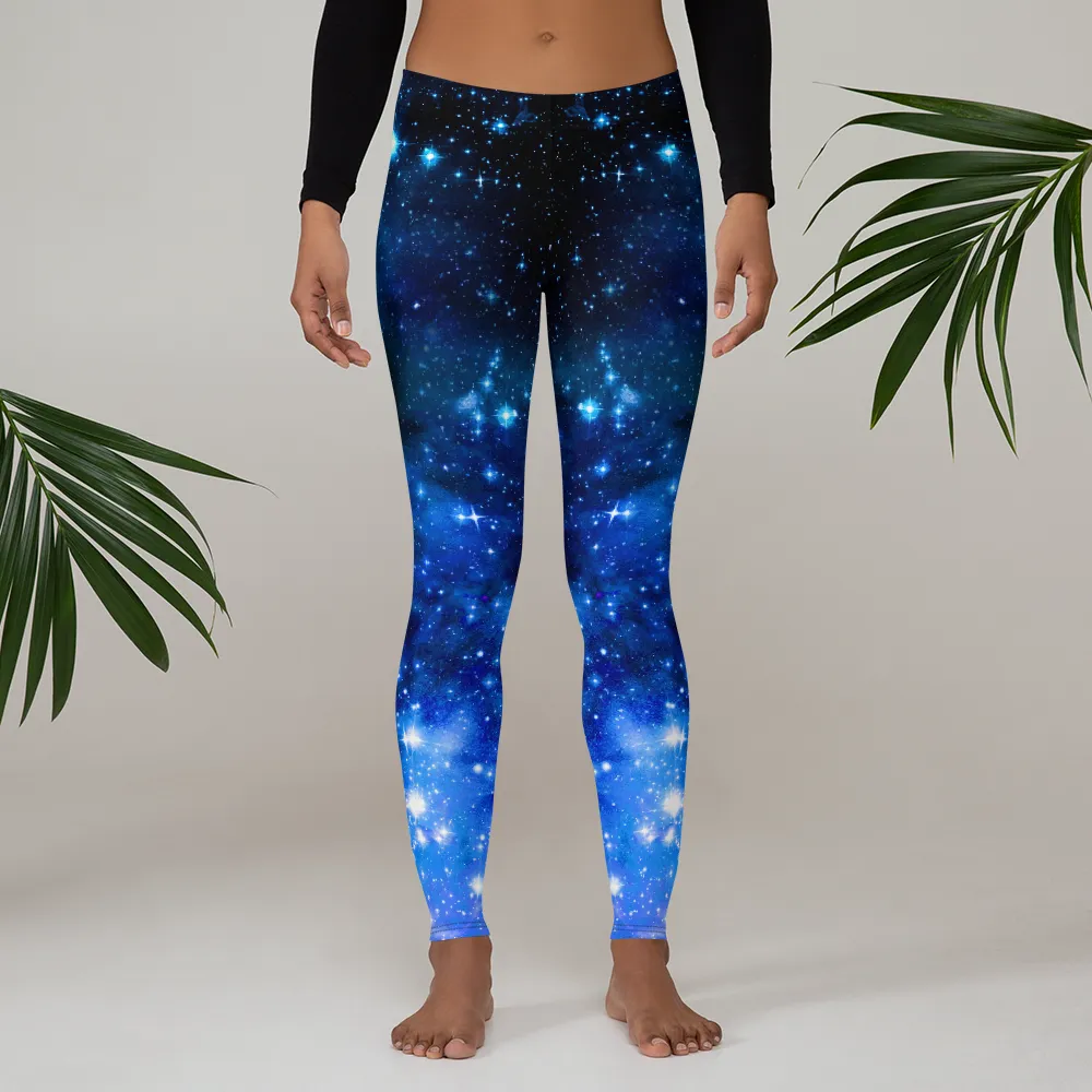 Blue Galaxy AOP Leggings