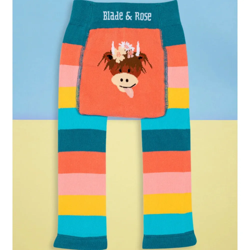 Bonnie Highland Cow Leggings | Blade & Rose