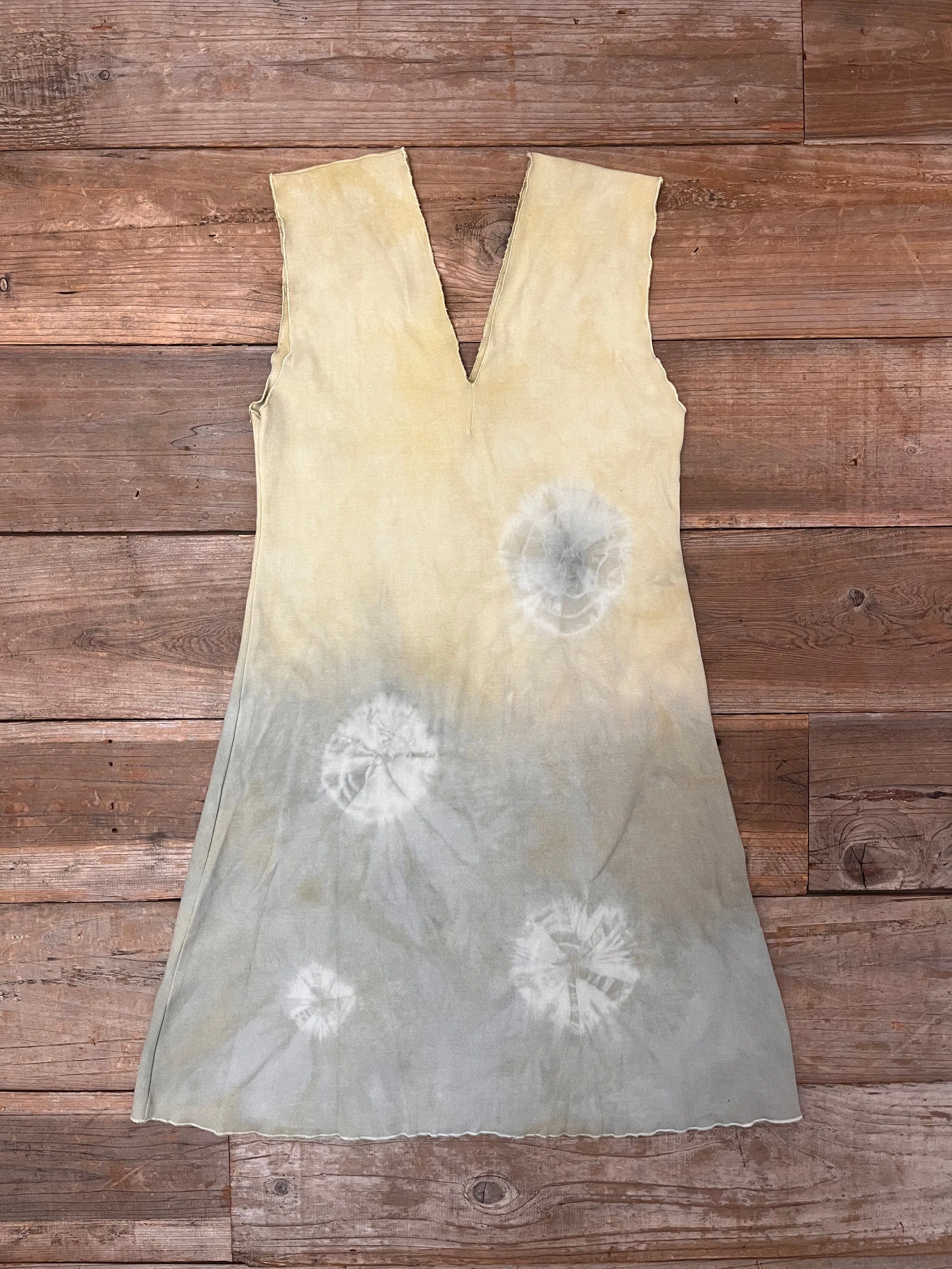 Botanically Dyed Slinky Dresses with Marigold and Shiso
