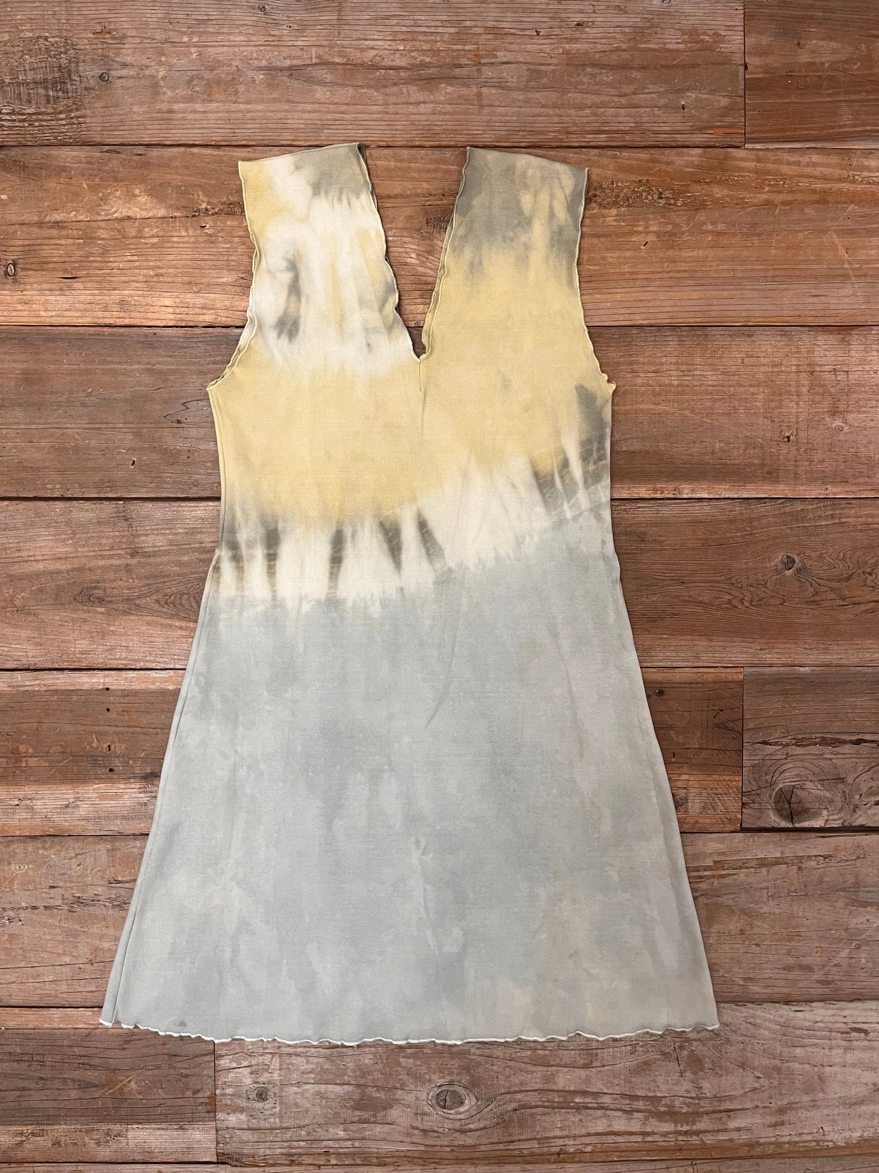 Botanically Dyed Slinky Dresses with Marigold and Shiso