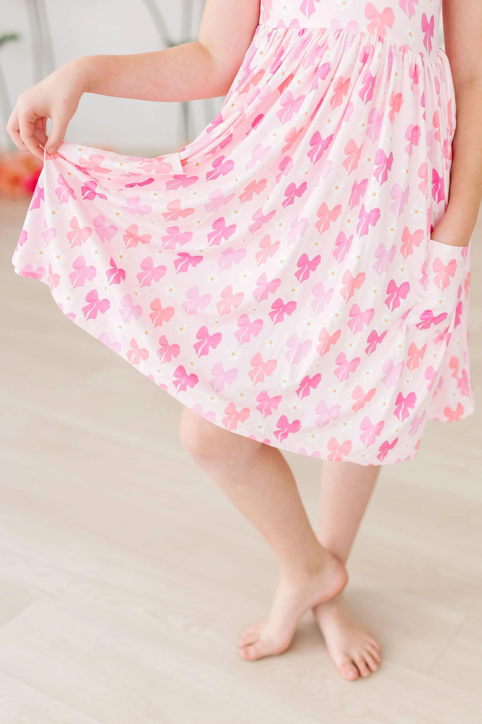 Bow Beauty S/S Pocket Twirl Dress