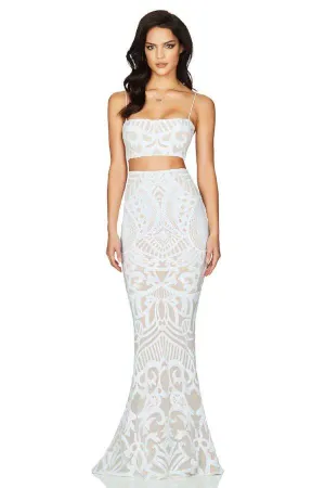 BUY IT NOOKIE Mon Cherie  Two Piece Gown (White)