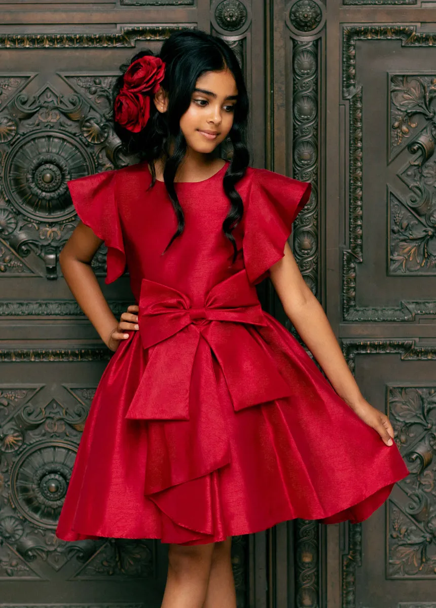 Camryn Dress in Scarlet