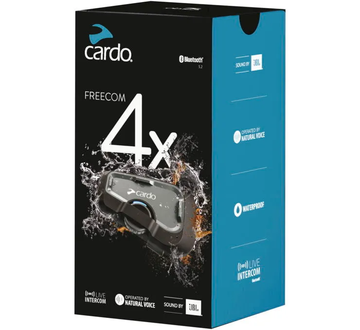 Cardo Freecom 4X Single Kit (71-5040) ~ 1402-0102-01; Black, Size One Size (BLKOS)