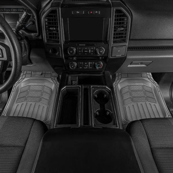 CAT Deep Dish Pro Mats 4 Pcs Grey Pvc