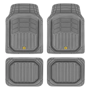 CAT Deep Dish Pro Mats 4 Pcs Grey Pvc