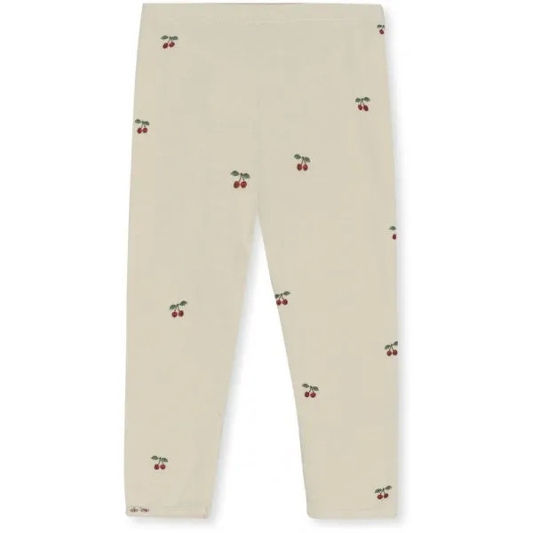 Cherry Print Organic Cotton Leggings
