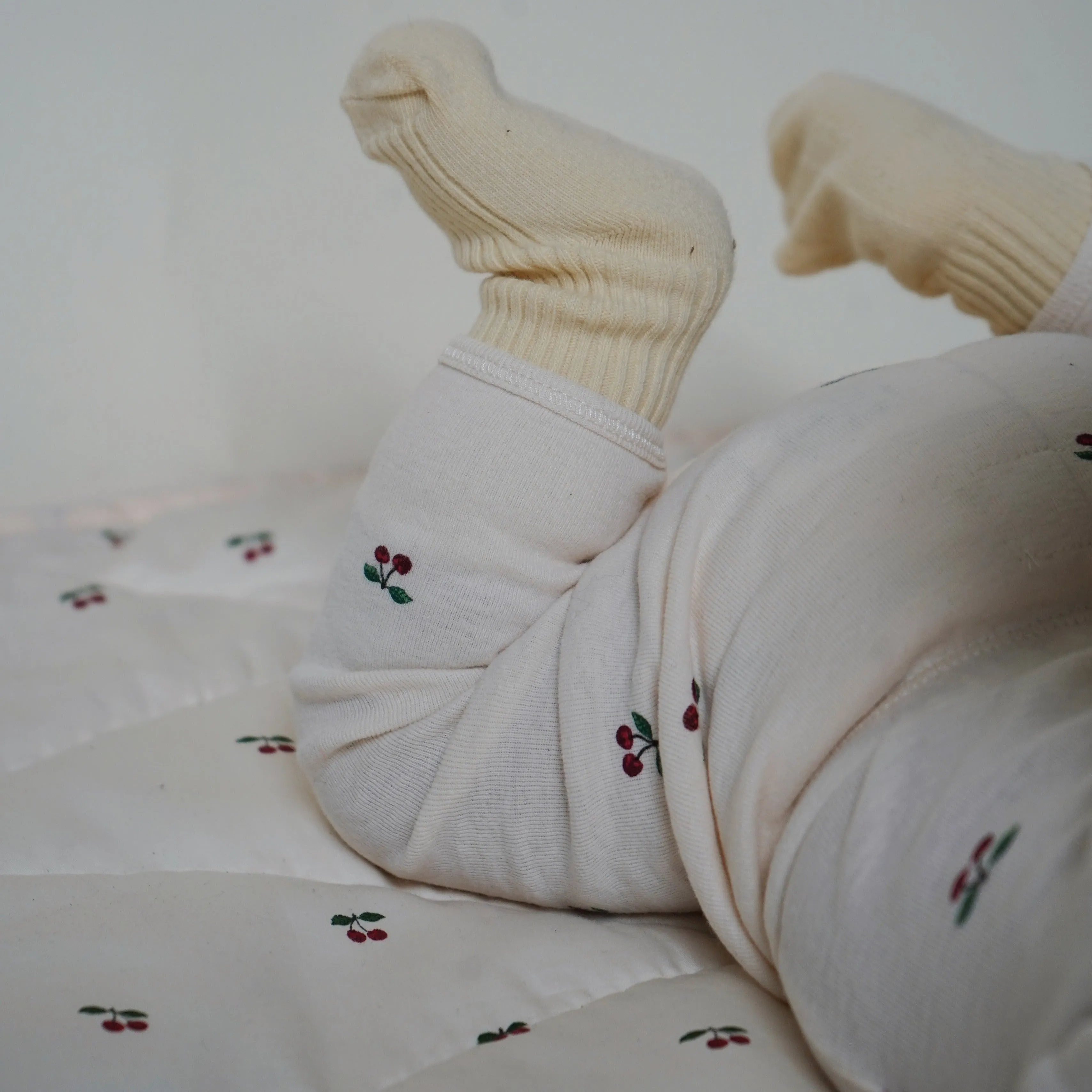 Cherry Print Organic Cotton Leggings
