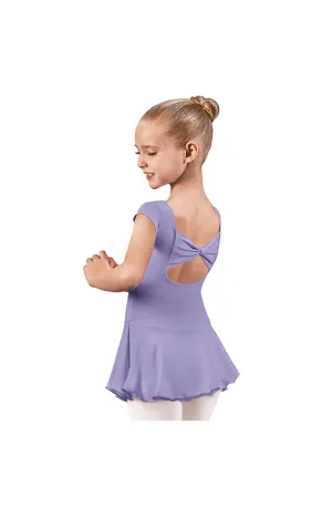 Child Bow Back Cap Sleeve Dress