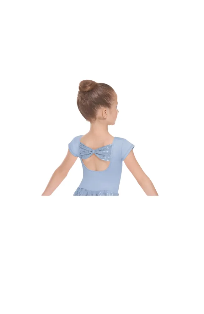 Child Impression Bow Back Short Sleeve Dress