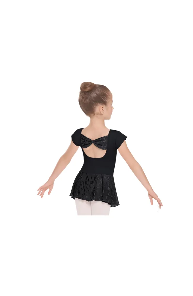 Child Impression Bow Back Short Sleeve Dress