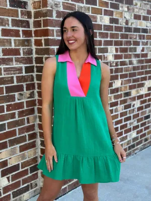 Collard Dress (Green)