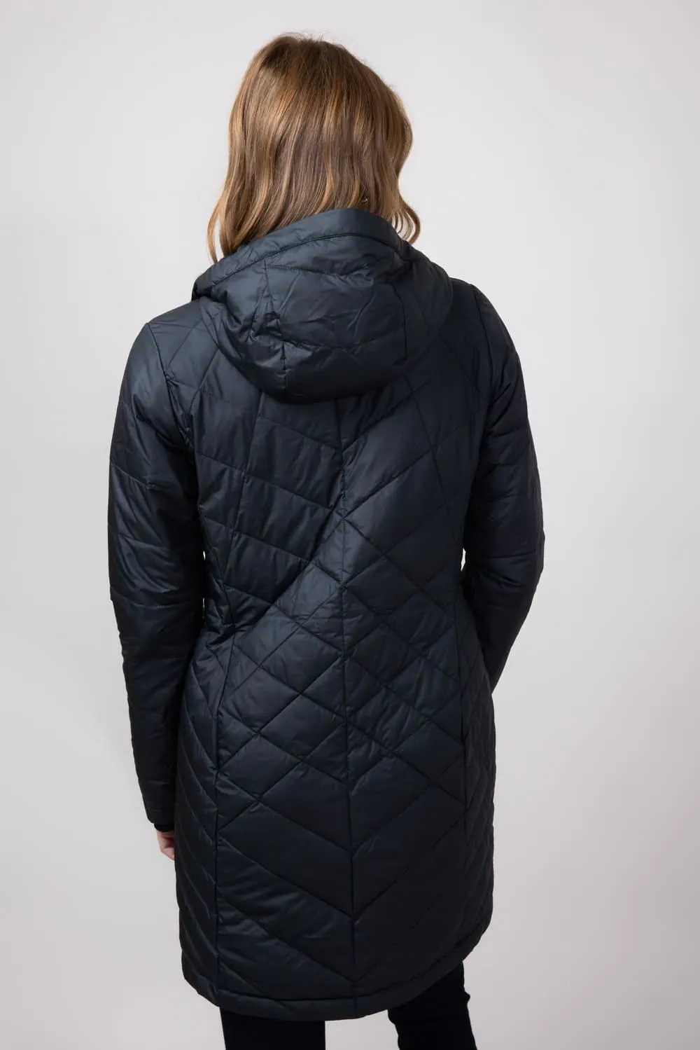 Columbia Heavenly Long Hooded Jacket for Women in Black | 1738161-012