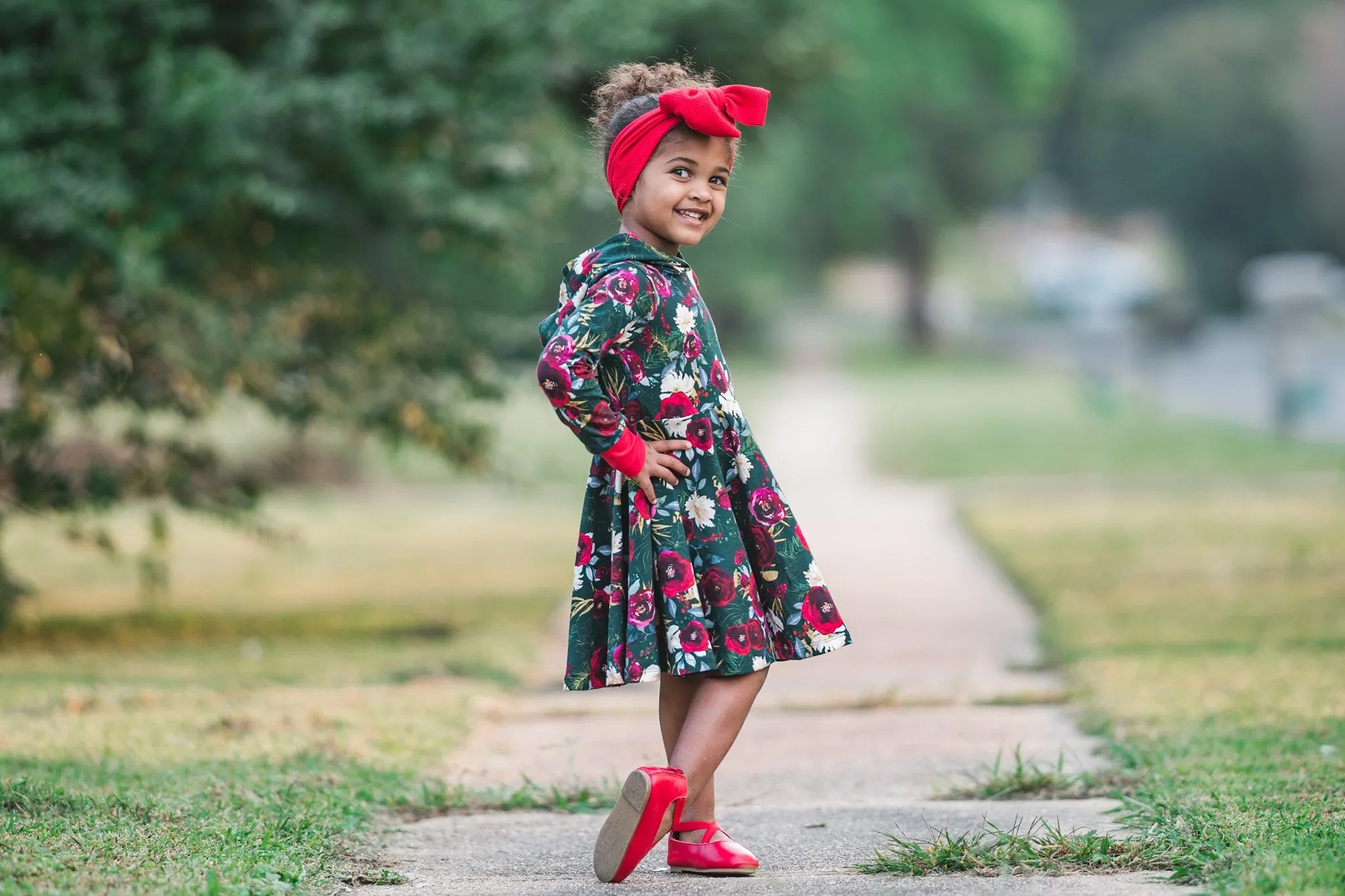 Custom Fabric - Hooded Twirl Dress