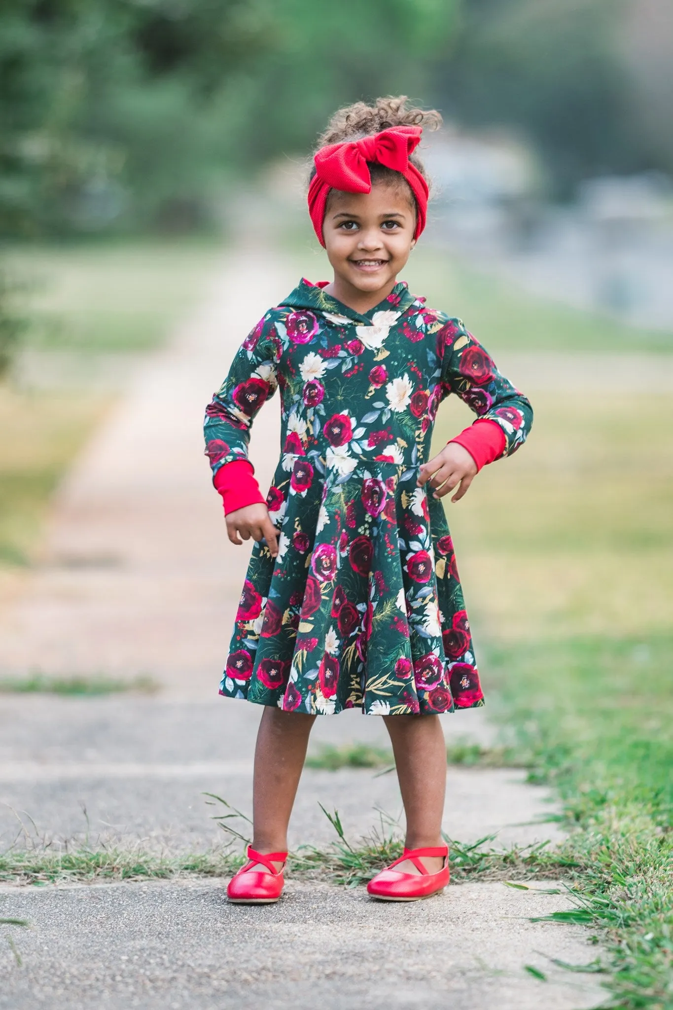Custom Fabric - Hooded Twirl Dress