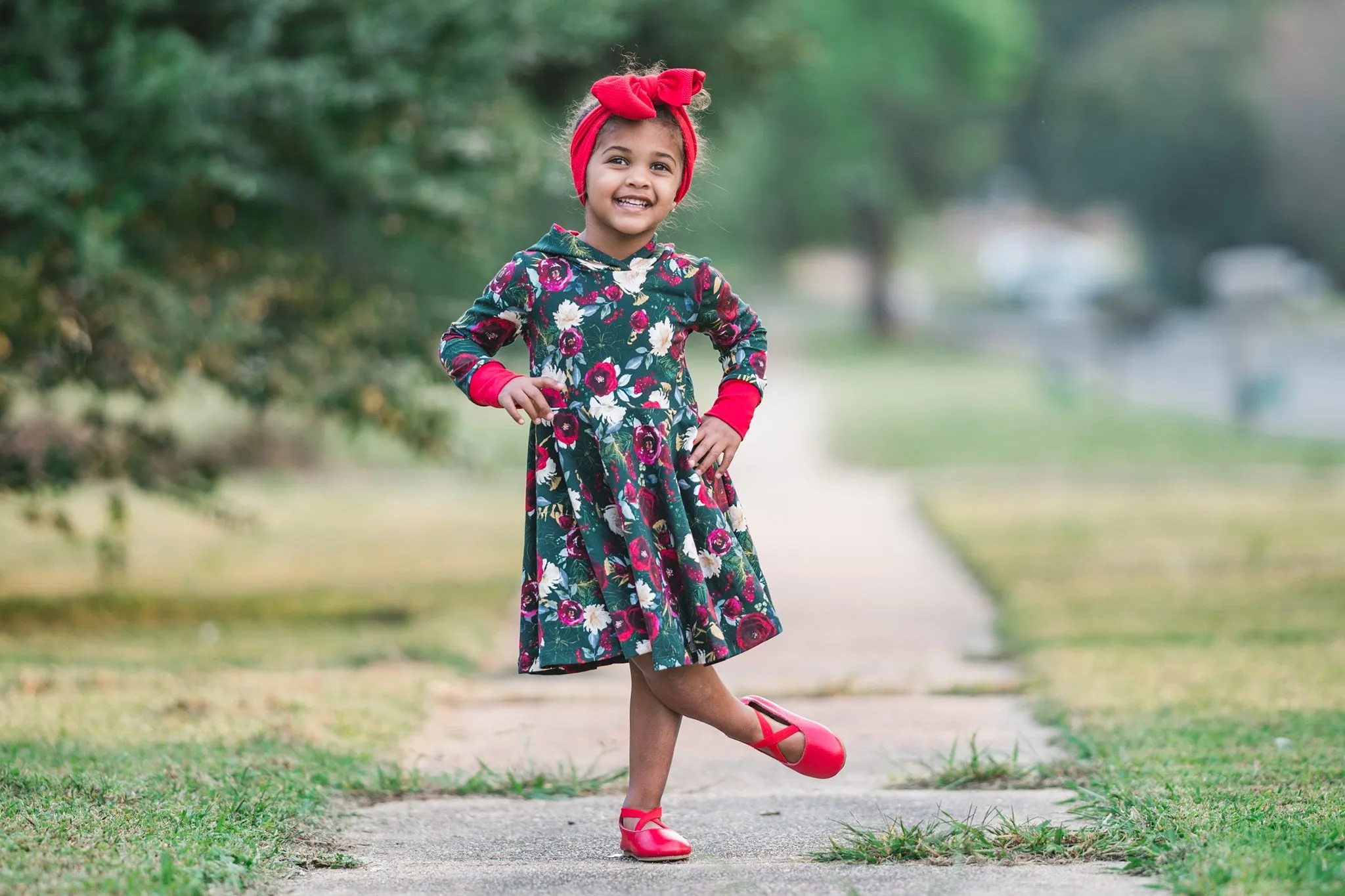 Custom Fabric - Hooded Twirl Dress