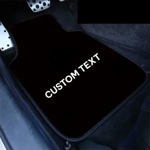 Custom Text For Carpet Floor Mats Set of 4pcs, Compatible with All Cars, Fit Car Floor Mats, All Weather Protection, Universal Type MY13984