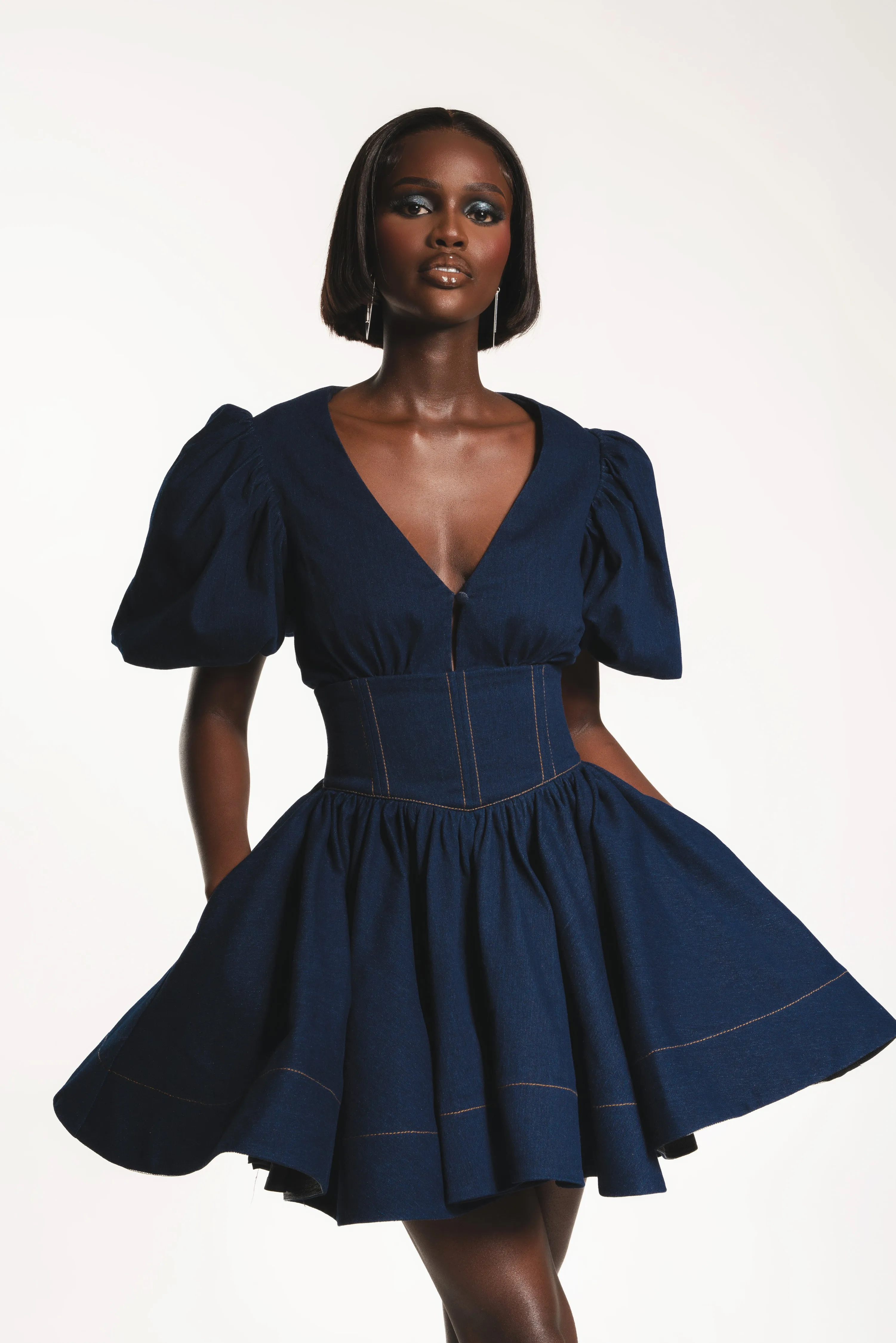 Denim DELILAH Mini Dress