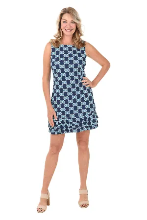 Double Medallions UPF50  Ruffle Dress